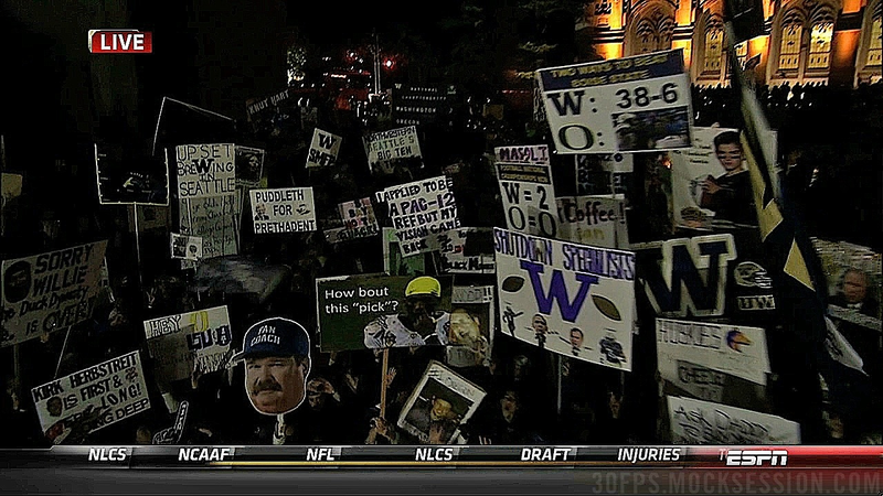 Illustration for article titled Desmond Howard Is Not Impressed: Your Oregon-UW GameDay Sign Roundup